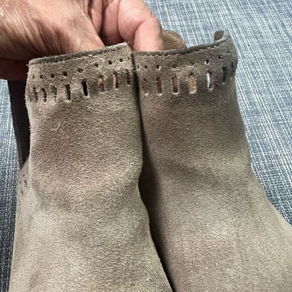 Lucky Brand Francee Suede Leather Ankle Boots - Picture 6 of 11